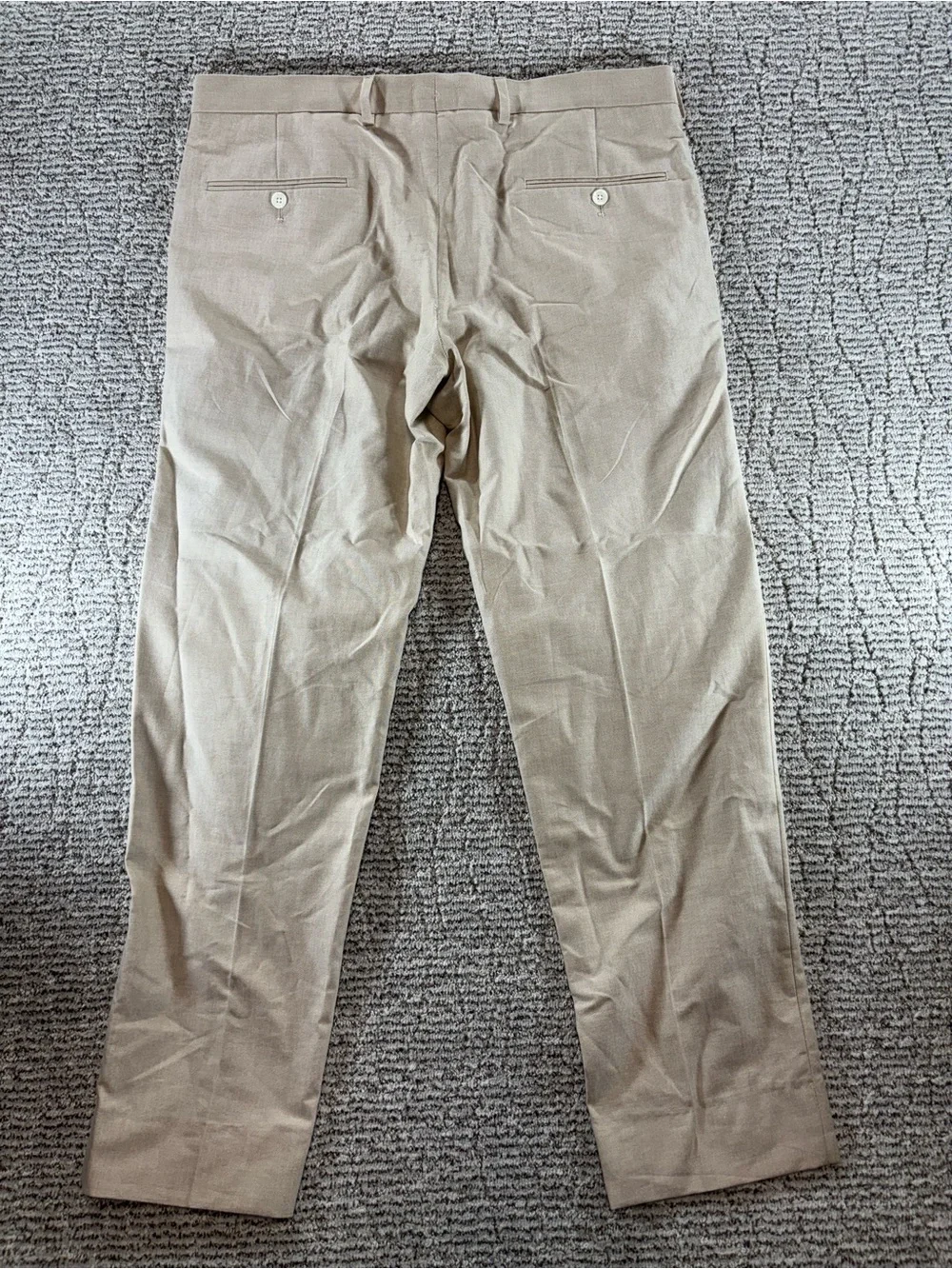 NWT J.Crew Men's 34/32 Khaki‎ Ludlow Slim-Fit Portuguese Cotton Oxford Suit Pant
